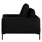 Fauteuil XXL Grossa Velours - Velours Vaia: Noir