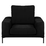 Fauteuil XXL Grossa Velours - Velours Vaia: Noir