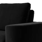 Fauteuil XXL Grossa Velours - Velours Vaia: Noir