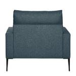 XXL-fauteuil Garlin geweven stof - Geweven stof Sogol: Donkerblauw