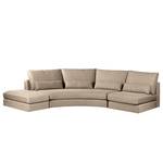 Ecksofa Gurat Webstoff - Webstoff Sada: Beige - Ottomane davorstehend links