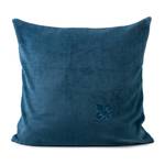 Coussin Fleur-de-Lys Polyester - Bleu pétrole