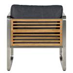 Loungegruppe Teakline II (2-teilig) Polyester / Teak massiv - Braun / Grau