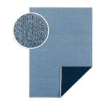 Tapis Duo Coton / Chenille de polyester - Bleu clair / Bleu foncé - 200 x 290 cm