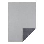 Tapis Duo Coton / Chenille de polyester - Gris clair / Anthracite - 80 x 150 cm