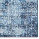 Vloerkleed Tabriz Bela katoen/polyester-chenille - jeansblauw - 200 x 290 cm
