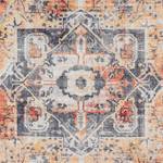 Tapis Heriz Janda Coton / Chenille de polyester - Gris / Orange - 200 x 290 cm