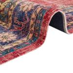 Teppich Tabriz Ladiz Baumwolle / Polyester Chenille - Rot / Indigo - 200 x 290 cm