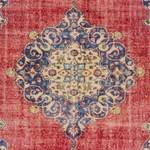 Teppich Tabriz Ladiz Baumwolle / Polyester Chenille - Rot / Indigo - 200 x 290 cm