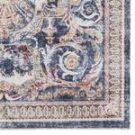 Tapis Baroque Imperior Coton / Chenille de polyester - Bleu / Beige - 160 x 230 cm