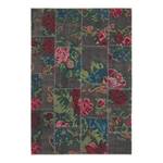 Tapis Rose Kelim Patchwork Sofia Coton / Chenille de polyester - Gris / Multicolore - 160 x 230 cm