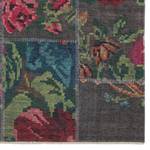 Tapis Rose Kelim Patchwork Sofia Coton / Chenille de polyester - Gris / Multicolore - 160 x 230 cm