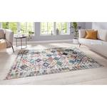 Teppich Kilim Sarobi Baumwolle / Polyester Chenille - Creme / Mehrfarbig - 200 x 290 cm