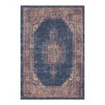 Teppich Hamadan Shavari Baumwolle / Polyester Chenille - Jeansblau - 200 x 290 cm