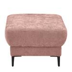 Gestoffeerde hocker City chenille - Chenille Jiao: Oud pink