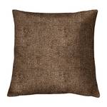 Coussin City Chenille - Tissu Chenille Jiao: Marron foncé - Hauteur : 52 cm