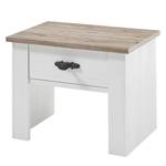 Table de chevet Venelles Blanc - Bois manufacturé - 58 x 45 x 40 cm