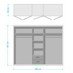 Draaideurkast Venelles Breedte: 265 cm