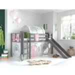 Spielbett Pino Birdy Kiefer massiv - Mit Taschen - Mit Leiter - Mit Rutsche - Mit Tunnel