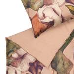Parure le lit Camille II Coton - Rose - 135 x 200 cm + oreiller 80 x 80 cm