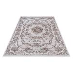 Laagpolig vloerkleed Aubusson Flore polyester/polypropeen - Crèmekleurig/Oud pink - 160 x 230 cm