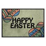 Deurmat Happy Easter polyamide - Groen