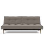 Schlafsofa Splitback Eik Webstoff - Stoff Mixed Dance: 521 Grey - Eiche Hell