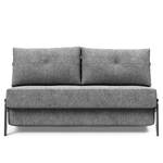 Schlafsofa Cubed Webstoff - Stoff Twist: Granite - Breite: 148 cm - Chrom glänzend