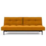 Schlafsofa Splitback Eik Webstoff - Stoff Elegance: 507 Burned Curry - Schwarz