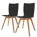 Chaises hülsta now S20-3 (lot de 2) Bois lamellé / Chêne massif - Anthracite