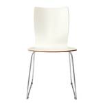 Chaises hülsta now S20-2 (lot de 2) Bois lamellé / Acier - Blanc