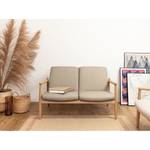 Sofa Froid (2-Sitzer) Webstoff - Webstoff Baca: Beige - Eiche Hell