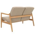 Sofa Froid (2-Sitzer) Webstoff - Webstoff Baca: Beige - Eiche Hell