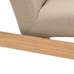 Sofa Froid (2-Sitzer) Webstoff - Webstoff Baca: Beige - Eiche Hell
