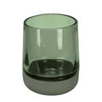 Zahnputzbecher Belly Glas / Silikon - Olivgrün