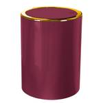 Cosmetica-afvalbak Golden Clap kunststof - Inhoud: 5 liter - Bourgondië rood