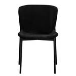 Chaises capitonnées Mouzon N - Lot de 2 Velours Walli: Noir