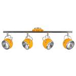 LED-plafondlamp Ball staal - Geel - Aantal lichtbronnen: 4