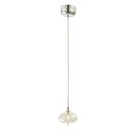 LED-hanglamp Inca II transparant glas/staal - 1 lichtbron