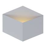 LED-Wandleuchte Cube Stahl - Flammenanzahl: 1