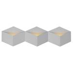 LED-wandlamp Cube staal - Aantal lichtbronnen: 3