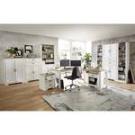 Bureau d'angle Jasmund Imitation pin blanc