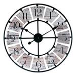 Horloge murale WT 1611 Bois / Aluminium - Gris / Noir