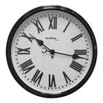 Horloge murale WT 7050 Aluminium / Verre - Noir