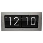 Horloge Big Flip Aluminium - Argenté