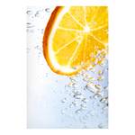 Tableau magnétique Splash Orange Acier / Film vinyle - Orange - 40 x 60 cm