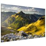 Magnettafel Lechtaler Alpen in Tirol Stahl / Vinyl-Spezialfolie - Mehrfarbig - 90 x 60 cm
