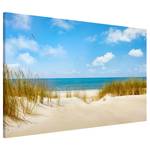 Magnettafel Strand an der Nordsee Stahl / Vinyl-Spezialfolie - Blau - 60 x 40 cm