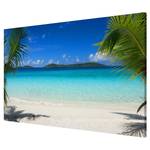 Magneetbord Perfect Maledives staal/speciale vinylfolie - blauw - 90 x 60 cm