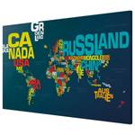 Magneetbord Letterwereld staal/speciale vinylfolie - meerdere kleuren - 90 x 60 cm